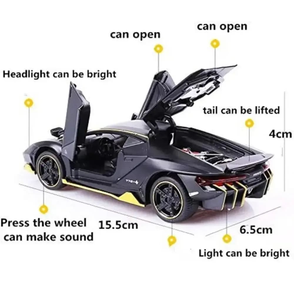 Storio Cars 1:32 Diecast Metal Pullback Toy car for Kids Best Gifts Toys — view 3